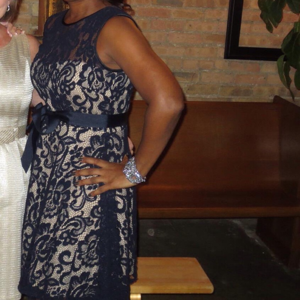 Lace a-line formal dress